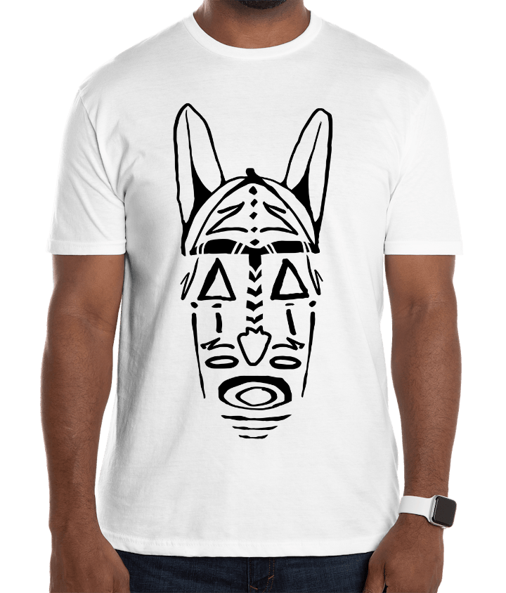 Zairoo Mask Printed T-shirt