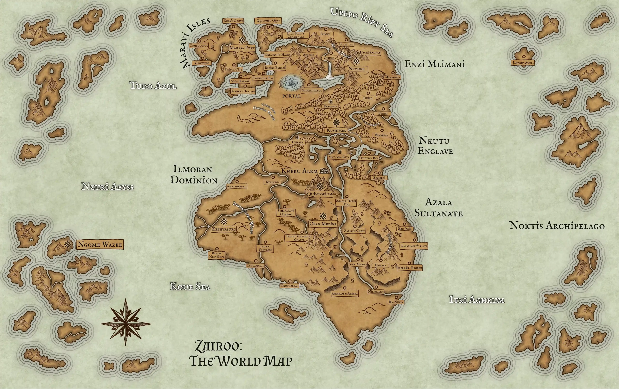 Zairoo World Map